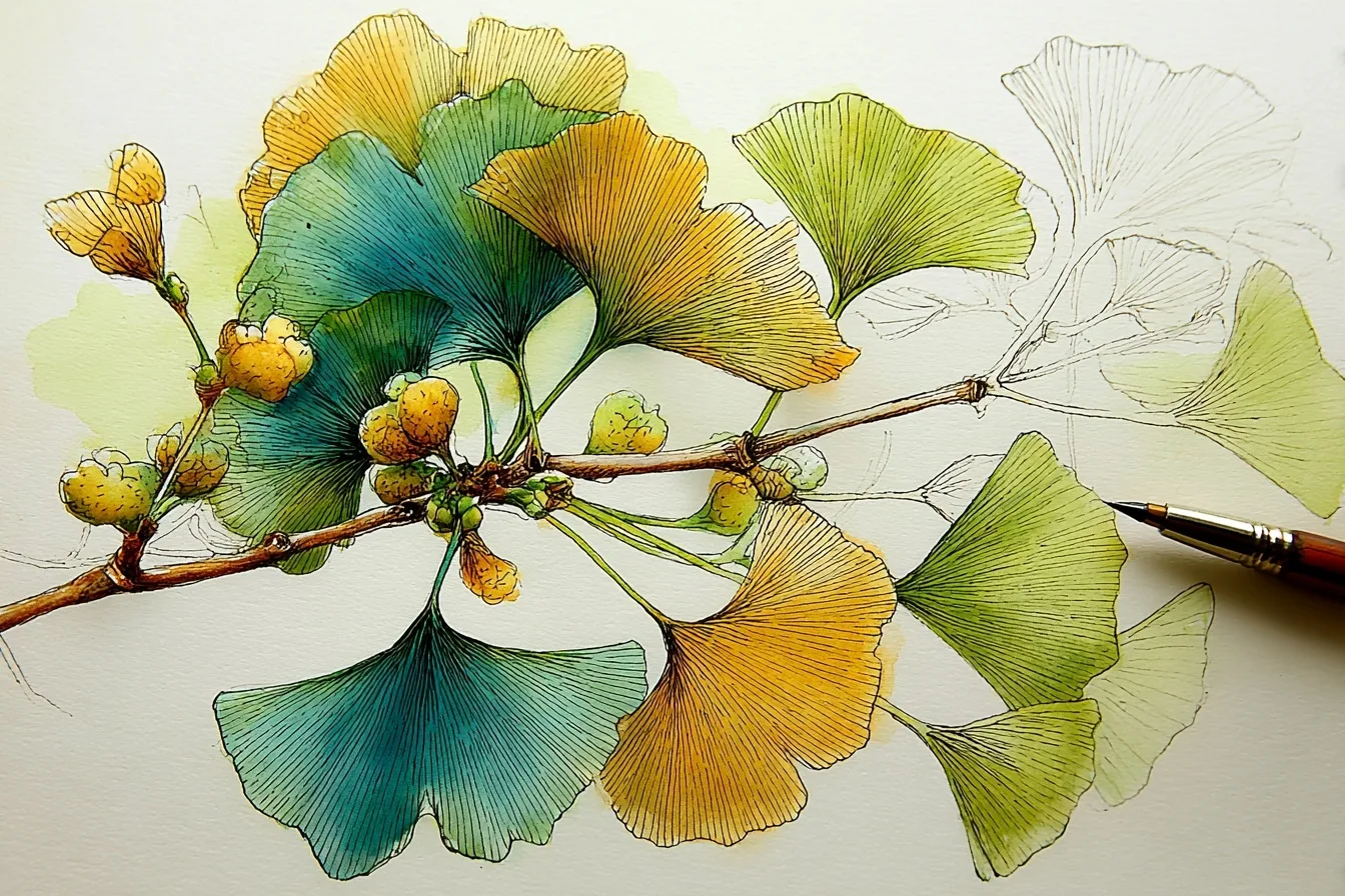 Ginkgo Biloba - illustration