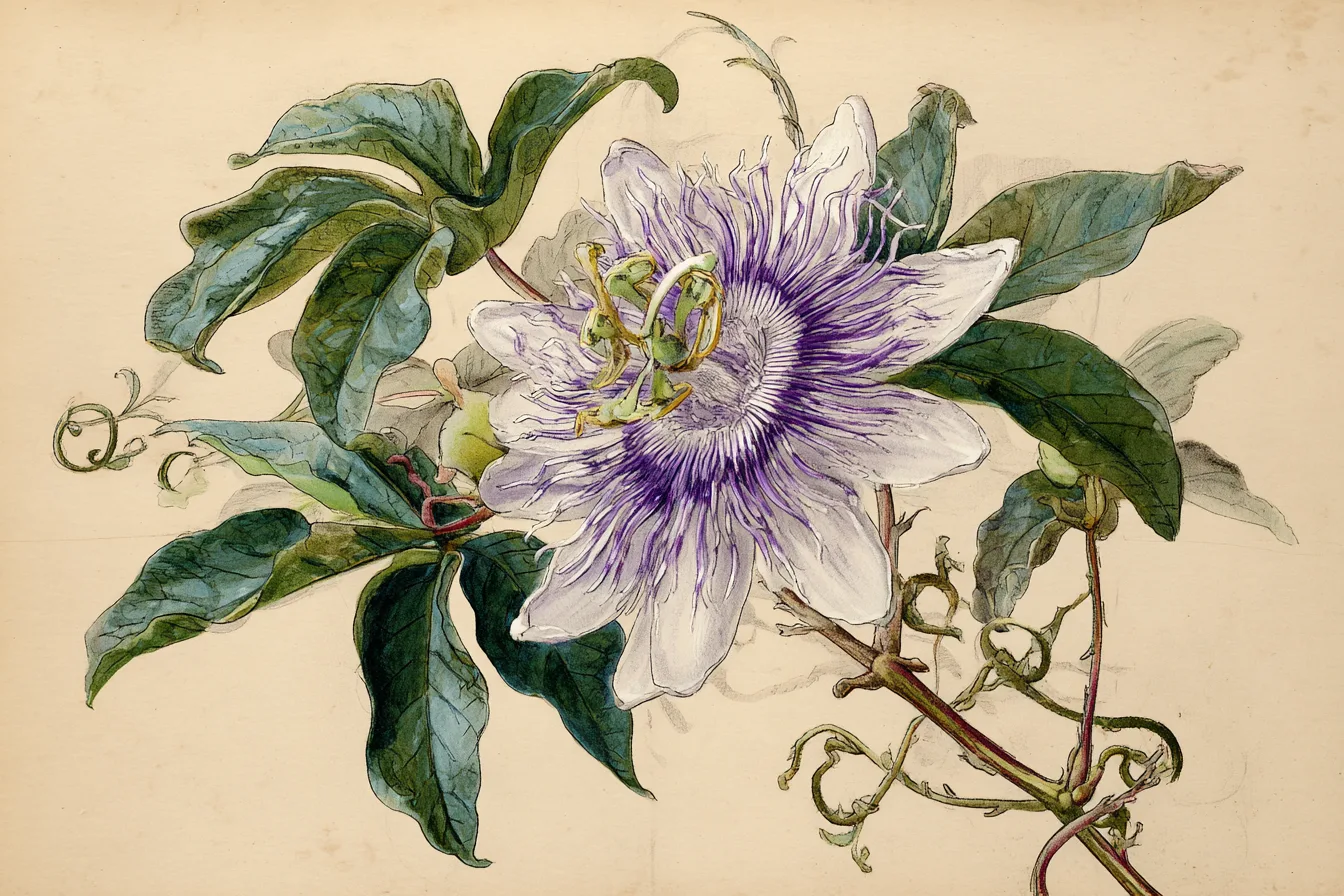 Passionflower - illustration
