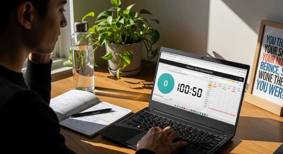 concentration assessment workspace