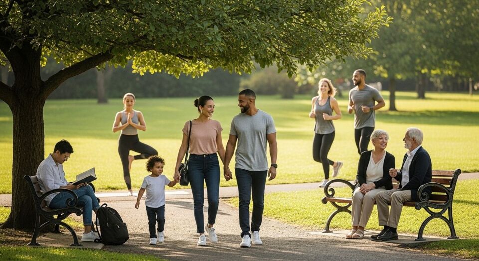 outdoor wellness, healthy lifestyle, nature activities