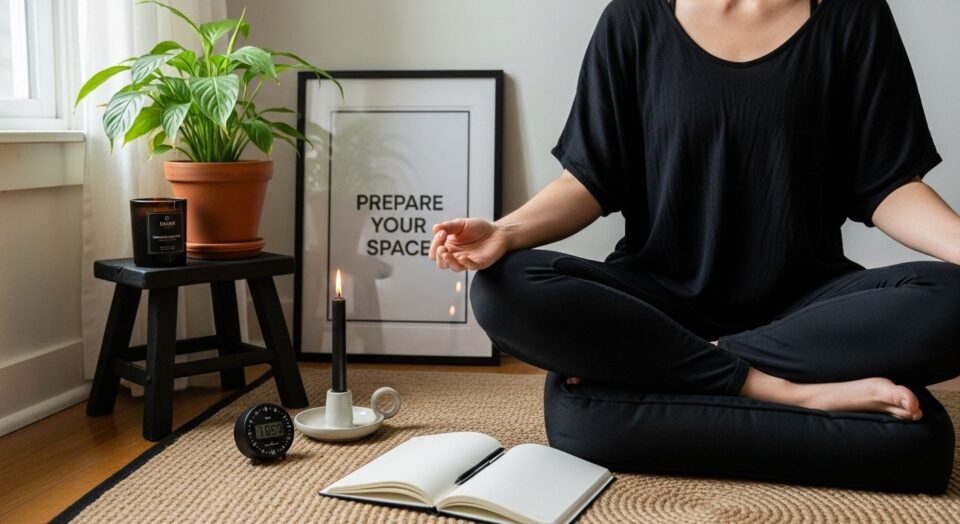 meditation space setup