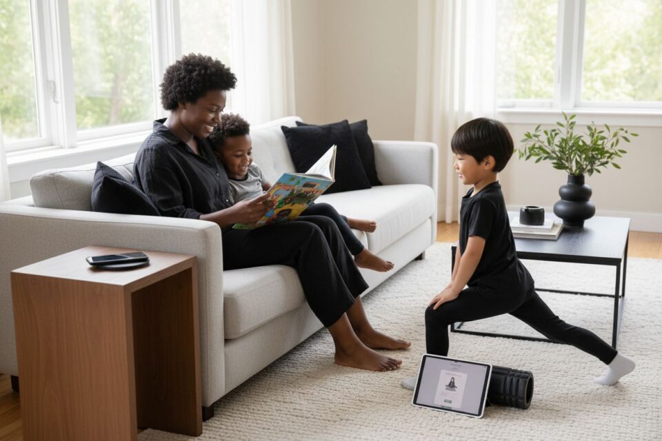 healthy screen time, digital wellness, family habits