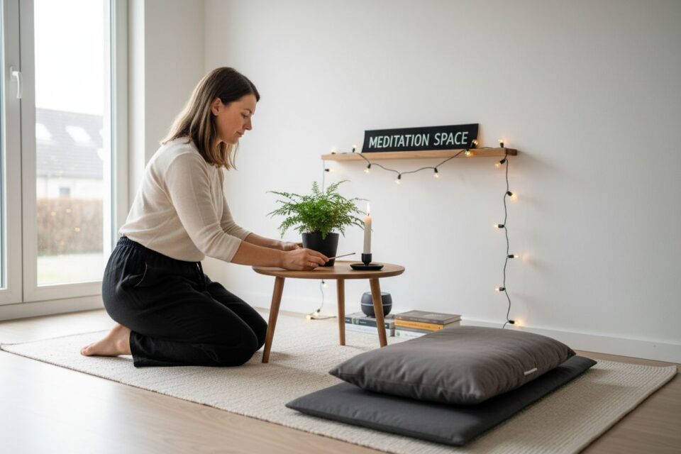 meditation space setup