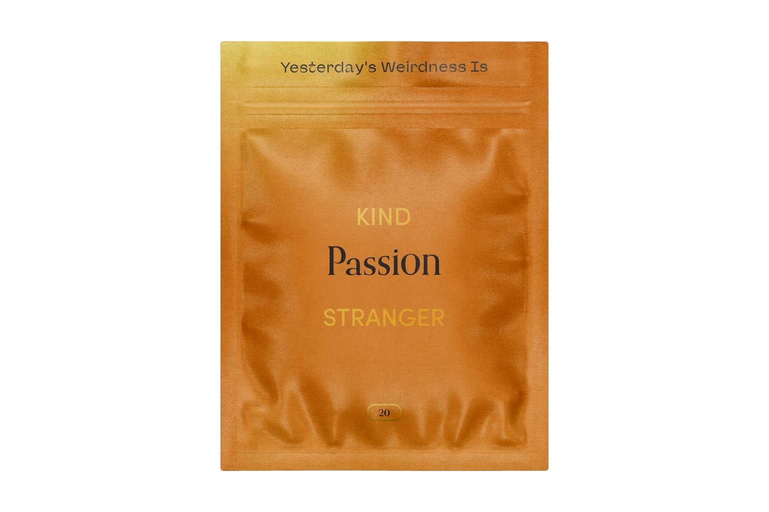 A Kind Stranger Passion magic mushroom gummies pack.